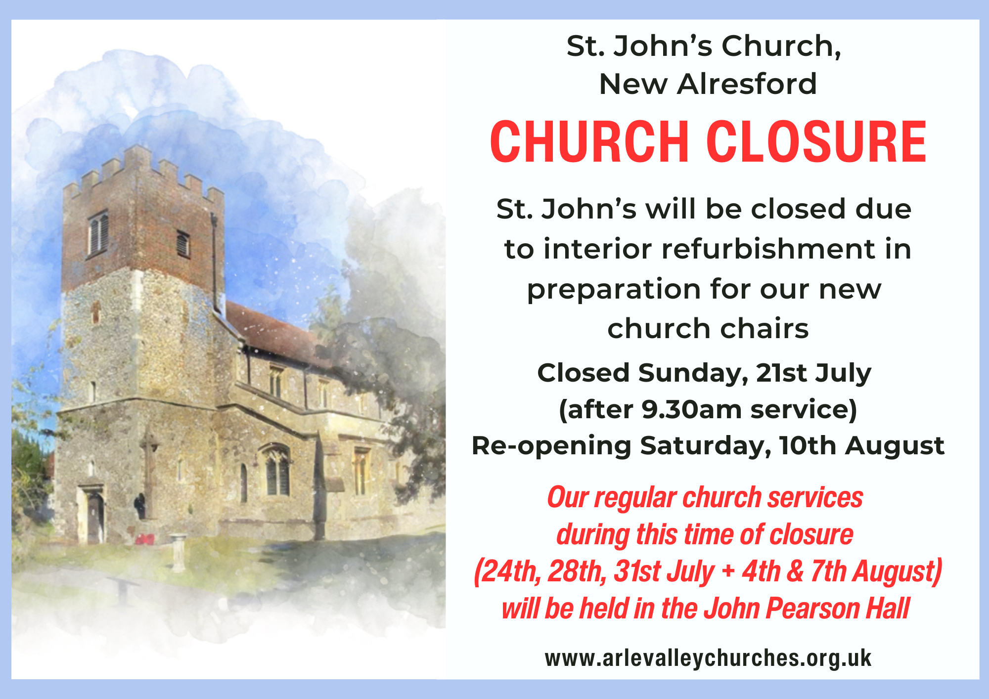 Church Closure 2024