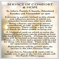 Service of Comfort and Hope